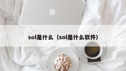 sol是什么（sol是什么软件）